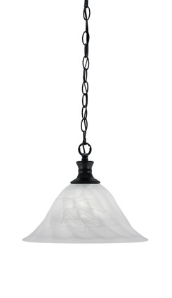 Toltec Lighting - 96-MB-5731 - One Light Pendant - Chain - Matte Black