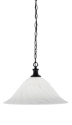 Toltec Lighting - 96-MB-5781 - One Light Pendant - Chain - Matte Black