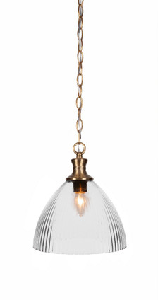 Toltec Lighting - 96-NAB-4630 - One Light Pendant - Carina - New Age Brass