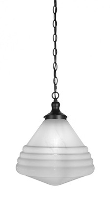 Toltec Lighting - 98-MB-4731 - One Light Pendant - Juno - Matte Black