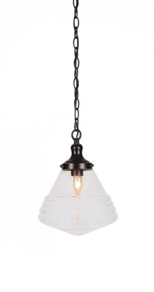 Toltec Lighting - 99-MB-4710 - One Light Pendant - Juno - Matte Black