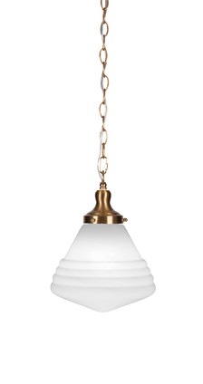 Toltec Lighting - 99-NAB-4711 - One Light Pendant - Juno - New Age Brass
