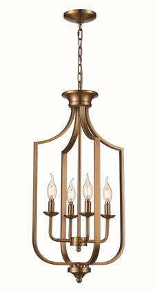 Trans Globe Imports - 11215 AG - Four Light Pendant - Antique Gold