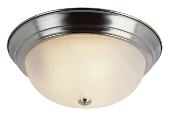 Trans Globe Imports - 13619 BN - Three Light Flushmount - Browns - Brushed Nickel