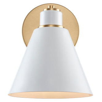 Trans Globe Imports - 22591 AG-WH - One Light Vanity - Antique Gold / White Trans Globe Imports - 22591 AG-WH - One Light Vanity - Antique Gold / White