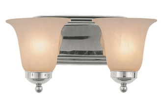 Trans Globe Imports - 3502 PC - Two Light Vanity Bar - Rusty - Polished Chrome