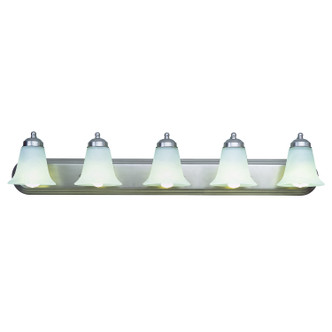 Trans Globe Imports - 3505 BN - Five Light Vanity Bar - Rusty - Brushed Nickel