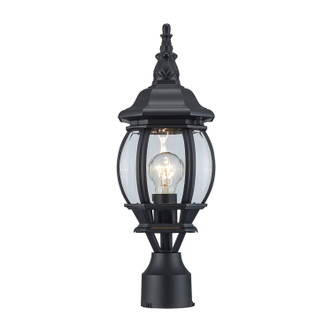 Trans Globe Imports - 4060 BK - One Light Postmount Lantern - Parsons - Black