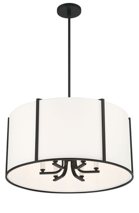 Carlyn Six Light Pendant (CAR-9206-BK)