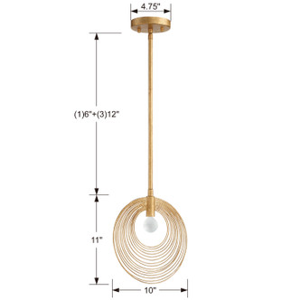 Doral One Light Pendant (DOR-B7700-RG) Doral One Light Pendant (DOR-B7700-RG)