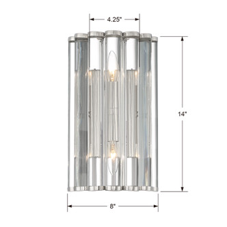 Elliot Two Light Wall Sconce (ELL-B3002-PN) Elliot Two Light Wall Sconce (ELL-B3002-PN)