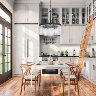 Emory Eight Light Chandelier (EMO-5406-BF)