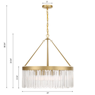 Emory Eight Light Chandelier (EMO-5406-MG)