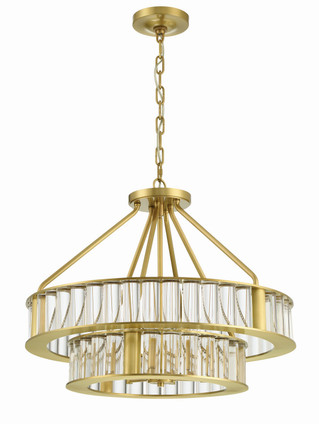 Farris Six Light Chandelier (FAR-6006-AG)