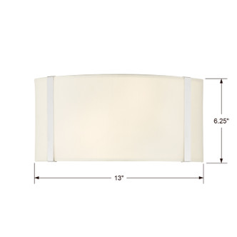 Fulton Two Light Wall Sconce (FUL-902-PN) Fulton Two Light Wall Sconce (FUL-902-PN)
