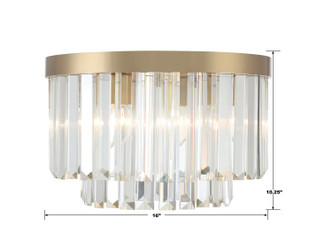 Hayes Four Light Flush Mount (HAY-1400-AG)
