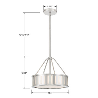 Kendal Three Light Pendant (KEN-8303-PN)
