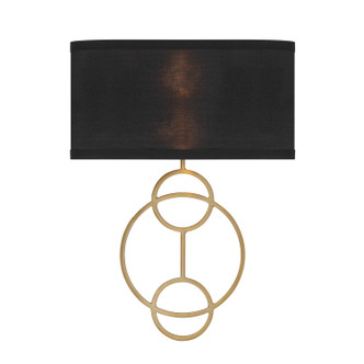Crystorama - LRL-992-VG-BK - Two Light Wall Sconce - Laurel - Vibrant Gold