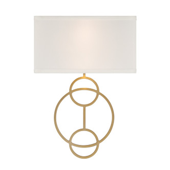 Crystorama - LRL-992-VG-WH - Two Light Wall Sconce - Laurel - Vibrant Gold
