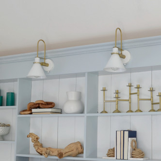 Medford One Light Wall Sconce (MED-B5501-WH)