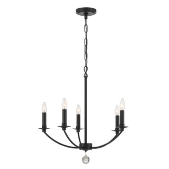 Mila Five Light Chandelier (MIL-8005-BK)