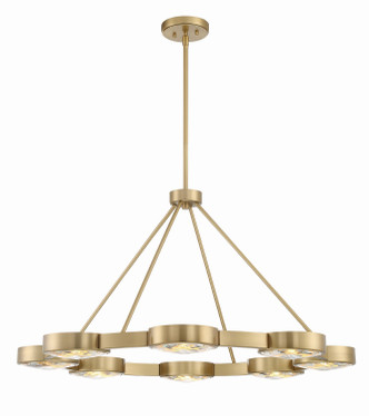Crystorama - ORS-738-MG - Eight Light Pendant - Orson - Modern Gold