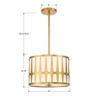 Royston Three Light Pendant (ROY-803-GA)