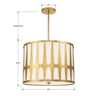 Royston Five Light Pendant (ROY-809-GA)