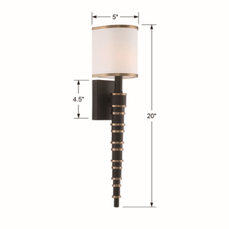 Sloane One Light Wall Sconce (SLO-A3601-VG-BF) Sloane One Light Wall Sconce (SLO-A3601-VG-BF)