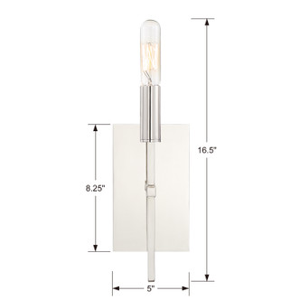 Veronica One Light Wall Sconce (VER-241-PN)