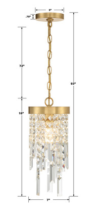 Winfield One Light Pendant (WIN-210-GA-CL-MWP) Winfield One Light Pendant (WIN-210-GA-CL-MWP)