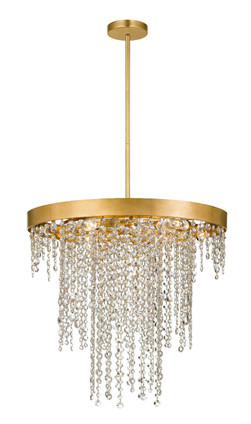 Crystorama - WIN-616-GA-CL-MWP - Six Light Chandelier - Winham - Antique Gold Crystorama - WIN-616-GA-CL-MWP - Six Light Chandelier - Winham - Antique Gold