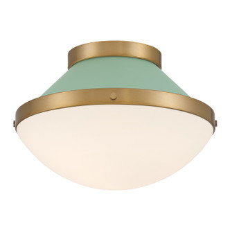 Crystorama - XAN-8001-VG-GR - One Light Flush Mount - Xander - Vibrant Gold