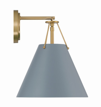 Crystorama - XAV-B8311-VG-BL - One Light Task Sconce - Xavier - Vibrant Gold