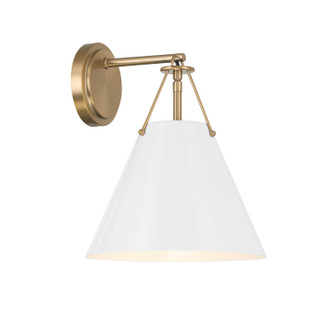Crystorama - XAV-B8311-VG-WH - One Light Wall Sconce - Xavier - Vibrant Gold