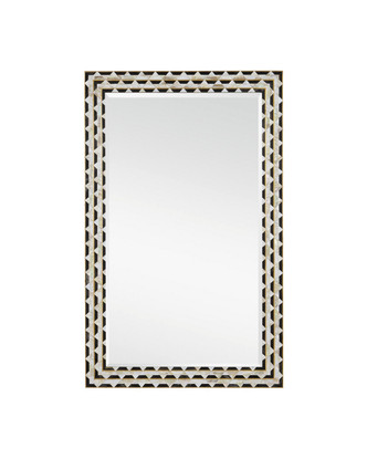 Currey and Company - 1000-0146 - Mirror - Macy - Natural/Brass