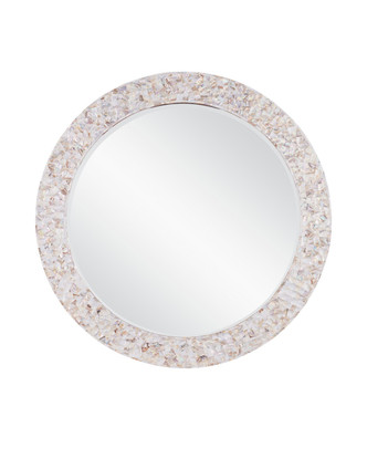 Currey and Company - 1000-0154 - Mirror - Uma - Natural/White
