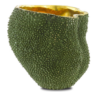 Currey and Company - 1200-0288 - Vase - Jackfruit Collection - Green/Gold