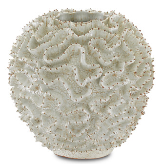 Currey and Company - 1200-0296 - Vase - Swirl - White/Gold