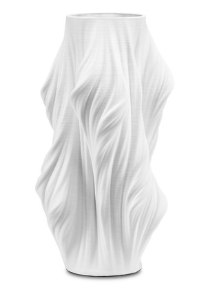 Currey and Company - 1200-0519 - Vase - Yin Collection - White