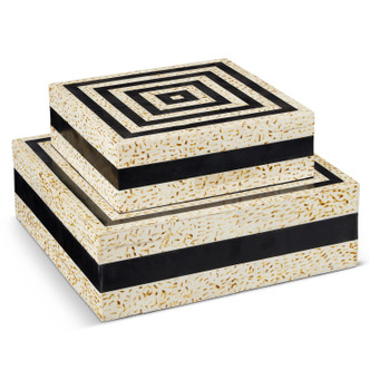 Currey and Company - 1200-0736 - Box Set of 2 - Taurus Collection - Natural/Black