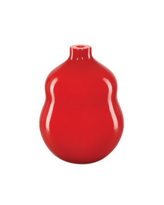 Currey and Company - 1200-0922 - Vase - Bittersweet Collection - Coral Orange
