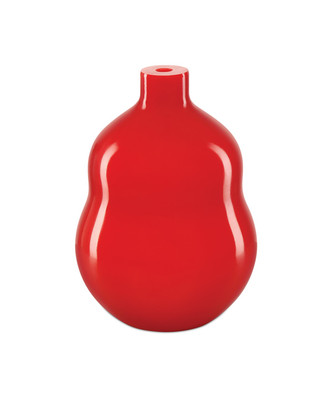 Currey and Company - 1200-0923 - Vase - Bittersweet Collection - Coral Orange