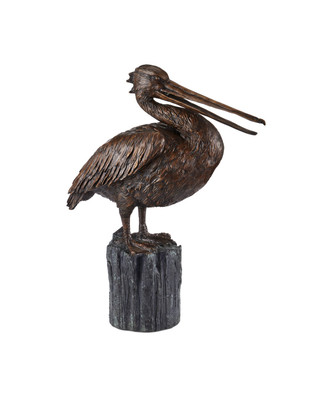 Currey and Company - 1200-0959 - Pelican - Pelican Bronze - Bronze / Verdigris