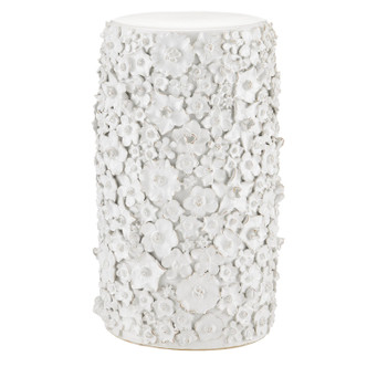 Currey and Company - 2000-0038 - Accent Table - Jessamine Collection - Jasmine White