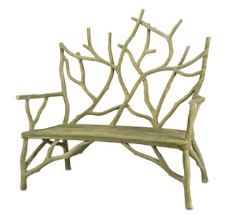 Currey and Company - 2009 - Bench - Portland/Faux Bois