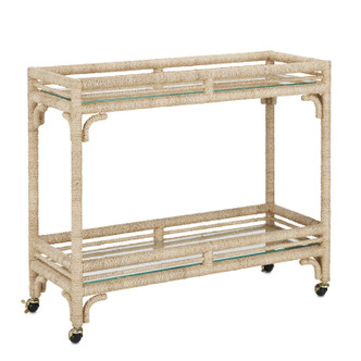 Currey and Company - 3000-0218 - Bar Cart - Olisa - Natural/Clear