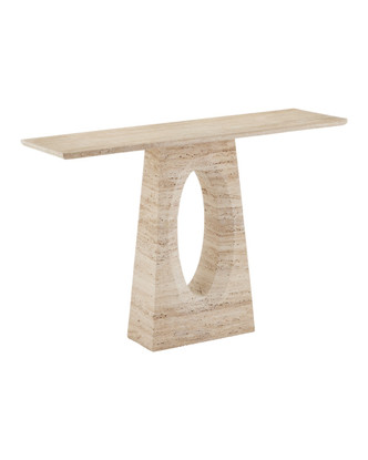 Currey and Company - 3000-0286 - Console Table - Demi Collection - Natural Beige
