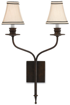 Highlight Bronze Wall Sconce Two Light Wall Sconce (5000-0038)