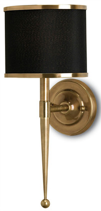 Currey and Company - 5021 - One Light Wall Sconce - Primo - Antique Brass